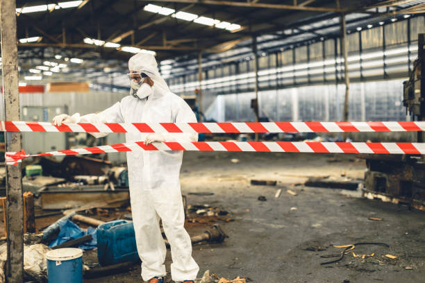 Professional Biohazard Cleanup technician working in Arriba, CO